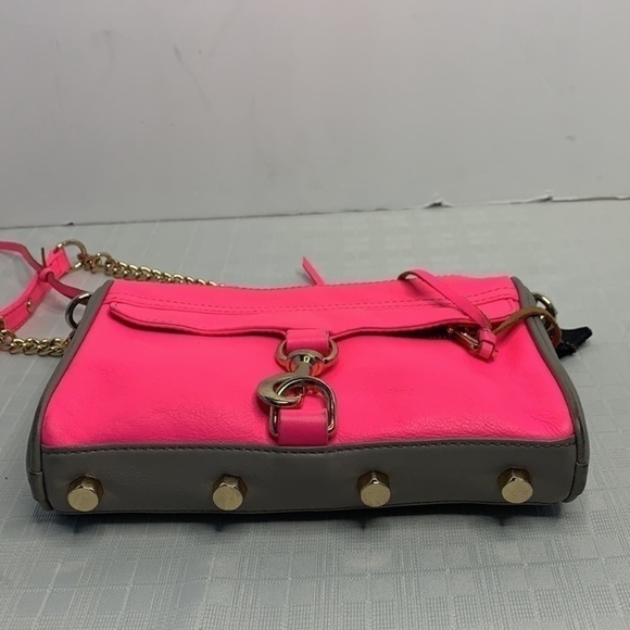 Rebecca Minkoff Mini MAC Bright Pink /Grey - Picture 5 of 9